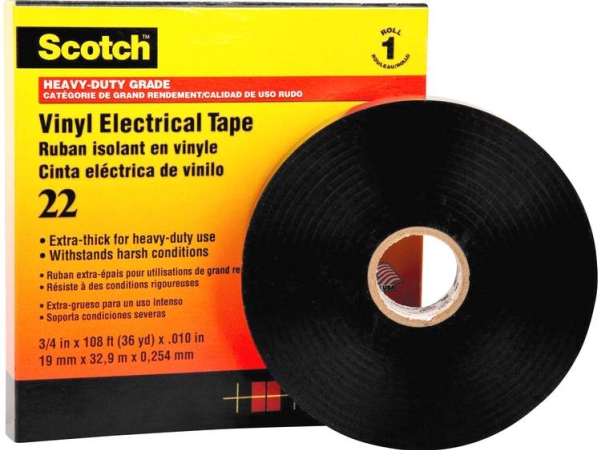3M Scotch22-50X33 Isoleringsbånd Scotch Sort (L X B) 33 M X 50 Mm 1 Stk