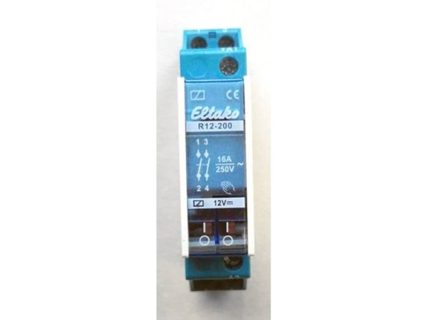 Eltako R12-200-12V Dc Kontaktrelæ Nominel Spænding: 12 V Brydestrøm (Max.): 8 A 2 X Sluttekontakt Piece 1 Stk
