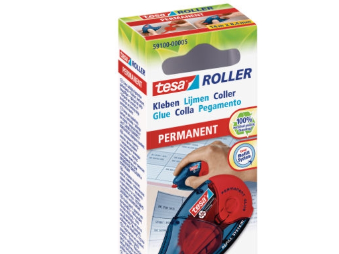 Limroller, tesa® ecoLogo, permanent, BxL: 8,4 mm x 14 m, transparent