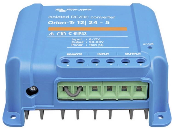 Victron Energy Orion-Tr Fahrzeug-Wechselrichter 12/24-5A 120 W (Ori122410110)