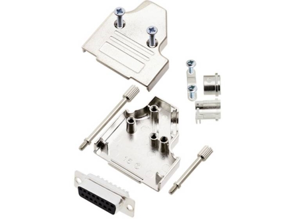 Tru Components Tcmhdm3515dmsk 7708660 D-Sub-Buchsenleisten-Set 35° Polzahl: 15 Lötbecher 1 Stk