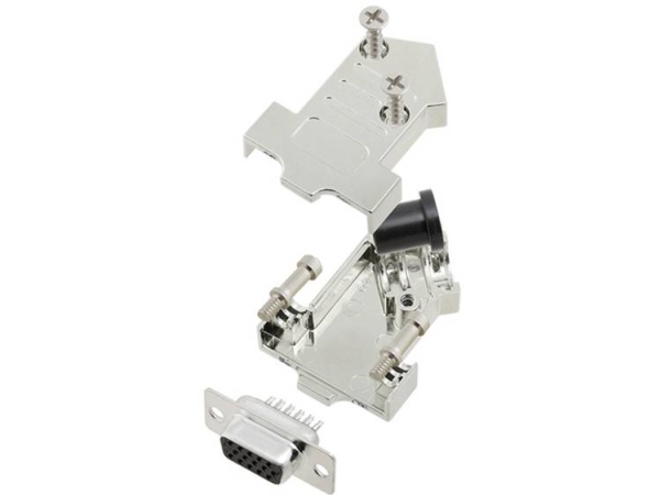 Tru Components Tcd45nt09mhds15k 7709176 D-Sub Bøsningsliste-Sæt 45 ° Poltal: 15 Loddekop 1 Stk
