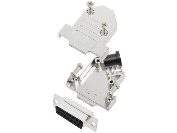 Tru Components Tcd45nt15mdbsk 7709260 D-Sub Bøsningsliste-Sæt 45 ° Poltal: 15 Loddekop 1 Stk