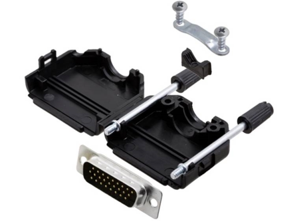 Tru Components Tcdppk15bkhdp26k 7709416 D-Sub Stiftliste-Sæt 180 ° Poltal: 26 Loddekop 1 Stk