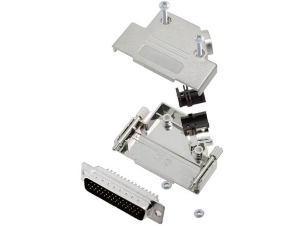 Tru Components Tcd45pkm25hdp44k 7709452 D-Sub Stiftliste-Sæt 45 ° Poltal: 44 Loddekop 1 Stk