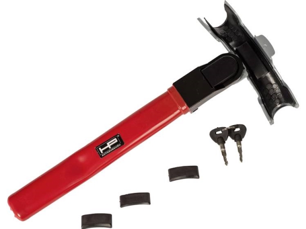 Hp Autozubehör Rotary Lock Radsperre Diebstahlschutz Rot/Schwarz