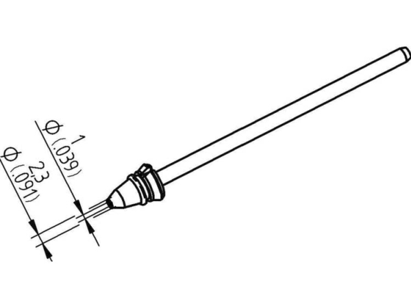 Ersa 0742Ed1023h/Sb Lötspitze Konisch, Spitzenlänge 79,25 Mm, 1 St.