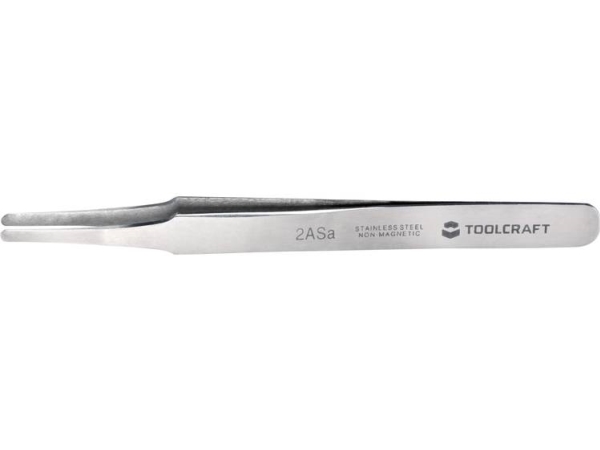 Toolcraft To-5861040 Präzisionspinzette 2A Sa Flach-Rund 120 Mm