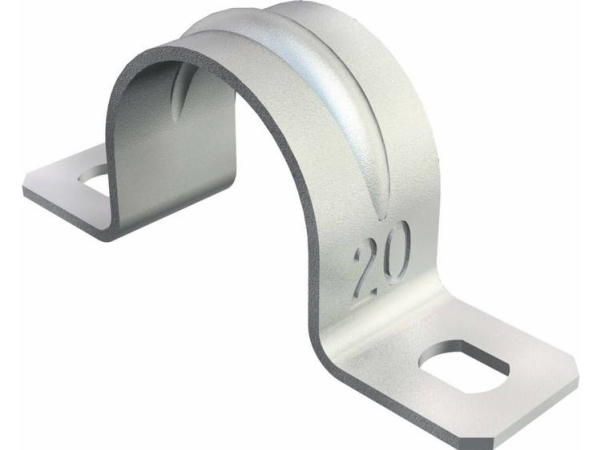 Kabelbøjle 605 G, 13 mm, 2-lap, galvanisk forzinket (100)