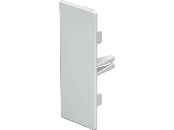 OBO Kabelkanal WDK - Endestykke, 40 x 108,5 mm (til WDK40110), renhvid