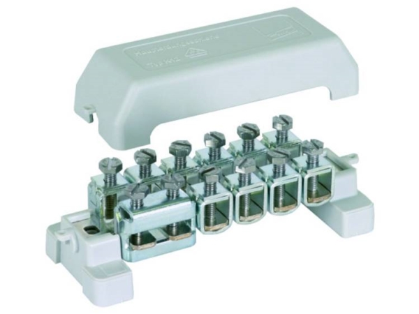 Potentialudligningsskinne K12 10Ledere 2,5-95 mm² Med Dæksel