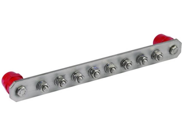 Dehn + Soehne Potentialausgleichschiene O. Abdeckung Niro Pas I 8Ap (472229)