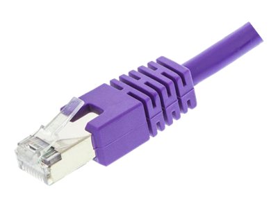 Deltaco - Patchkabel - Rj-45 (Stecker) Auf Rj-45 (Stecker) - 50 Cm - Gefaltetes Ungeschirmtes Twisted Pair (F/Utp) - Cat 6 - Geformt - Lila