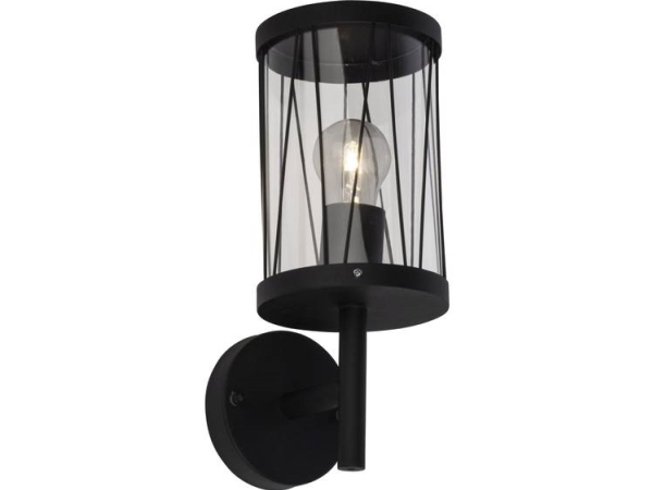 Brilliant Reed 44681/63 Außen-Led-Wandleuchte (Rgb) E27 40 W Schwarz Matt