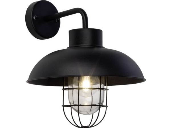 Brilliant Portland 96297/06 Außenwandleuchte Led (Rgb) E27 60 W Schwarz