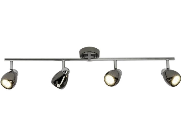 Brilliant Milano G21732/76 Loft-Spot Led (Rgb) Gu10 12 W Chrom/Schwarz