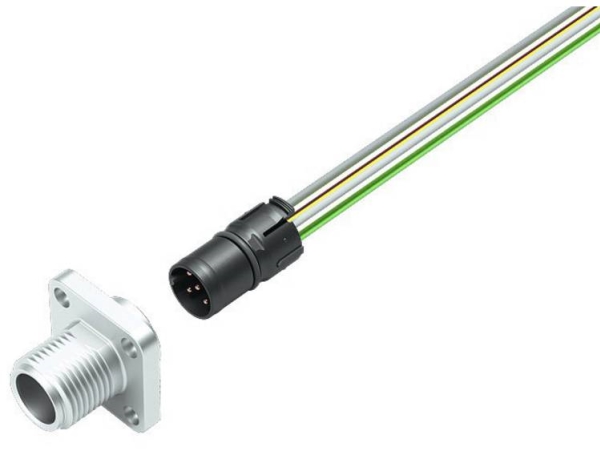 Binder 99 3443 100 05 Sensor-/Aktuator-Steckverbinder, M12-Stecker, Vertikal Einbau 1 Stk Tray