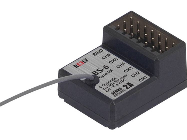 Reely 6-Kanal Empfänger Bs-6 2,4 Ghz Stecksystem Jr (Re-5996136)