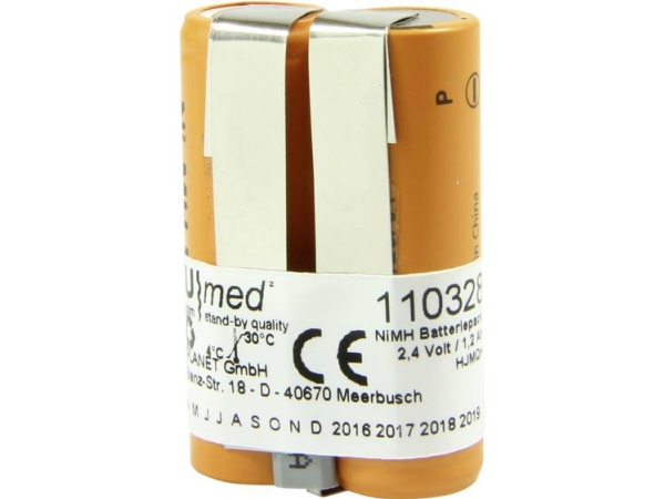 Batterie Med Medizinische Batterie Ersatz-Originalbatterie 4860 501.002 Eppendorf 2,4 V 1200 Mah