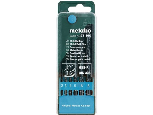 Metabo 627160000 Metall-Spiralbohrer 6-Teilig 6 Stück