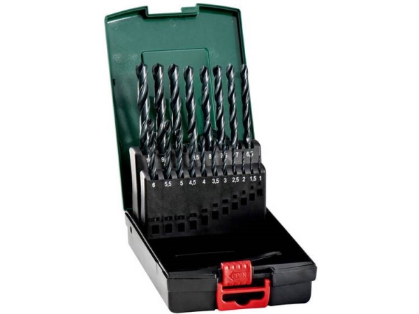 Metabo 627164000 Metal-Spiralbor Med 19 Dele 1 Mm, 1.5 Mm, 2 Mm, 2.5 Mm, 3 Mm, 3.5 Mm, 4 Mm, 4.5 Mm, 5 Mm, 5.5 Mm, 6 Mm, 6.5 Mm, 7 Mm, 7.5 Mm, 8 Mm,