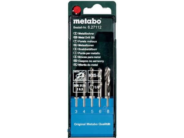 Metabo 627112000 Metall-Spiralbohrer-Set 5-Teilig 1 St