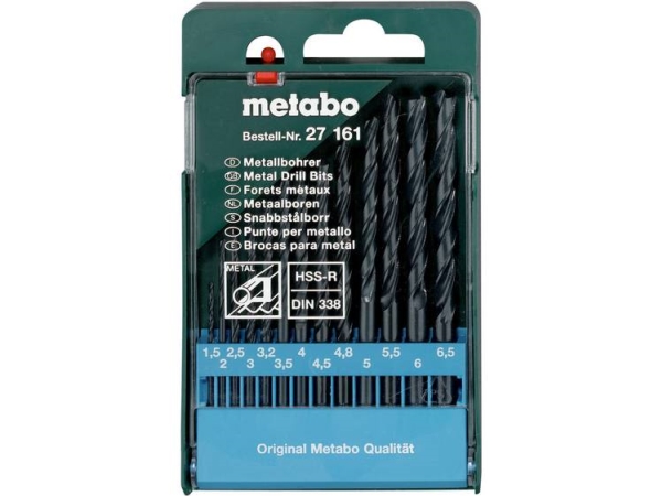 Metabo 627161000 Metall-Spiralbohrer-Set 13-Teilig