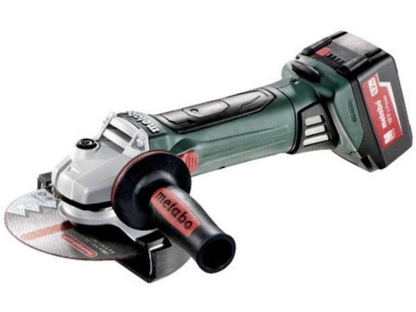 Vinkelsliber Metabo W 18 Ltx 150 Quick (600404650) + Metabox 165 L-Kuffert Grøn, Sort