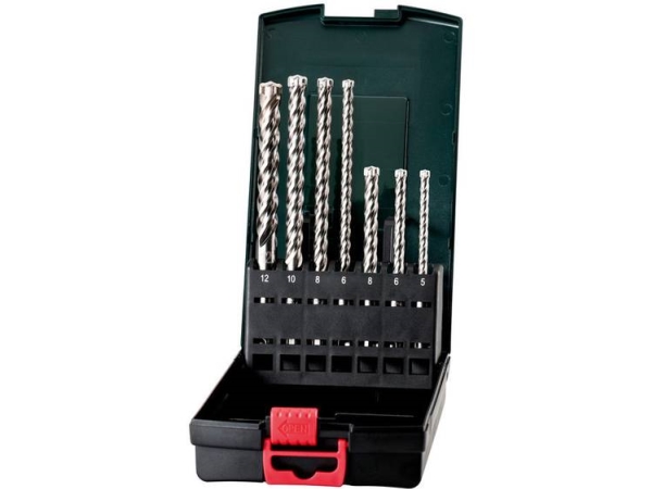 Metabo 626245000, Rotationshammer, Bohrerbit-Set, Sds Plus, 7 Stück(E), Ø5 X 115 Mm Ø6 X 115 Mm Ø8 X 115 Mm Ø6 X 165 Mm Ø8 X 165 Mm Ø10 X 165 Mm Ø12