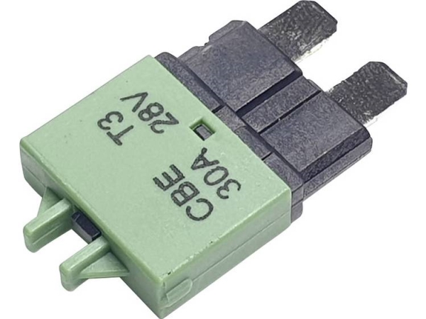 Hansor Circuit Breaker Standard, Typ 3, Manual Reset, 30A Cbe3 Serie 30A Circuit Breaker Standard Flachsicherung 30 A Grün 1 Stück