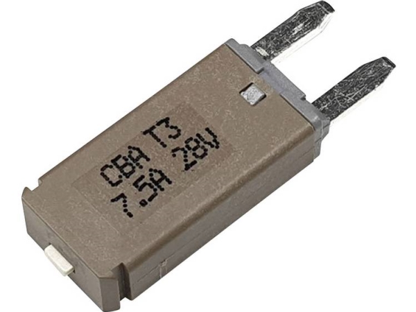 Hansor Leitungsschutzschalter Mini, Typ 3, Manuelle Rückstellung, 7,5A Cba3 Serie 7,5A Leitungsschutzschalter Standard Flachsicherung 7,5 A Braun 1 S
