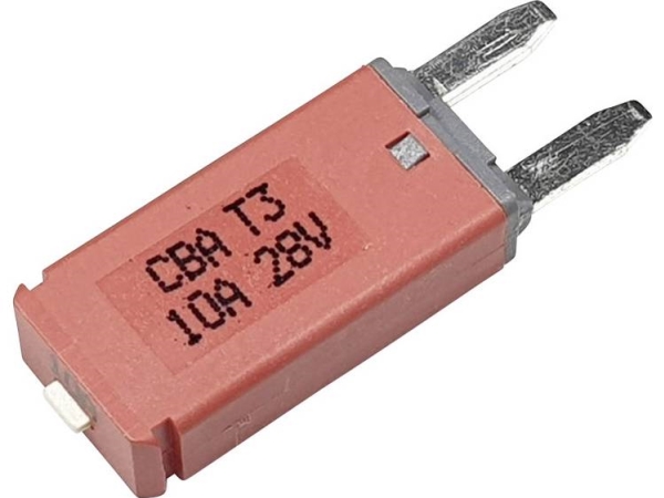 Hansor Leitungsschutzschalter Mini, Typ 3, Manuelle Rückstellung, 10A Cba3 Serie 10A Sikringsautomat Standard Fladsikring 10 A Rød 1 Stk