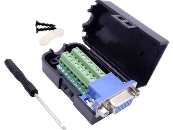 Tru Components T1904c097 D-Sub Bøsningsliste-Sæt Poltal: 15 Skruer 1 Stk
