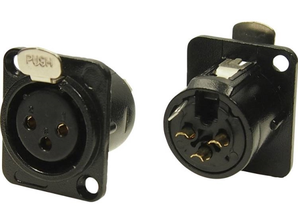 Cliff Fc61900n Xlr-Stecker Anschluss, Unterputz Polzahl: 3 Nickel 1 Stück