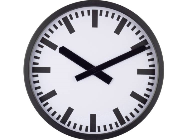 Eurotime 59540-05 Funk Funkuhr 35 Cm X 35 Mm X 5 Cm Schwarz (Matt)