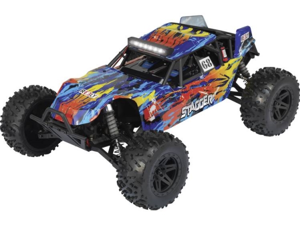 Reely Stagger Børstet 1:10 Rc Modt. Bil Elm. Buggy 4Wd 100% Rtr 2,4 Ghz Inkl. Batteri, Oplader Og Senderbatterier (Re-6333762)