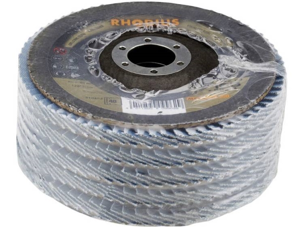 Rhodius 210663 Lsz F3 Lamelslibeskive Diameter 115 Mm Borings-Diameter 22.23 Mm Kornstørrelse 80 Rustfrit Stål 1 Stk
