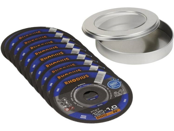 Rhodius Xt67 210743 Skæreskive Lige 125 Mm 22.23 Mm 10 Stk