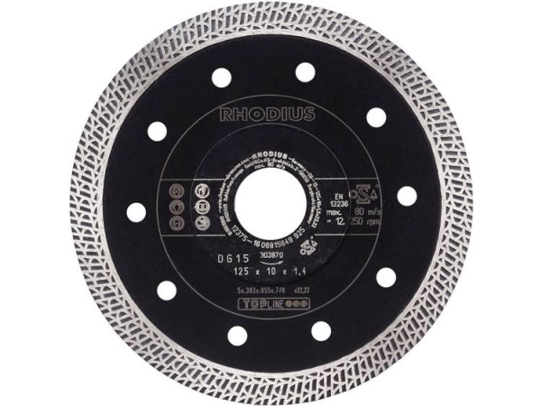 Rhodius 303900 Dg15 Diamant-Trennscheibe Ø 115 Mm, 1 Stk