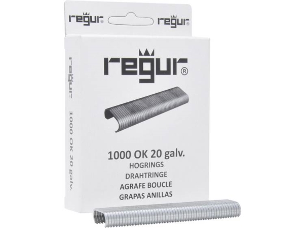Heftklammern, Stifte 1000 Stück Regur 60714 Abmessungen (L X B X H) 10 X 90 X 23 Mm