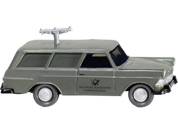 Wiking 007148 H0 Opel Rekord "60 Caravan Fernmeldedienst"