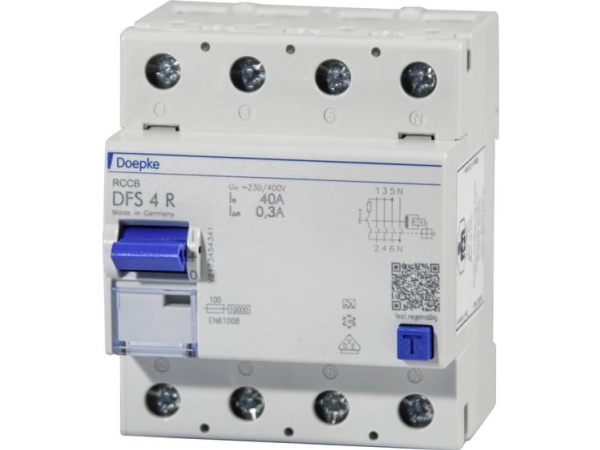 Doepke Dfs 4 063-4/0,03-A R Stromunterbrecher Fehlerstromschutzschalter A-Type (09144911)