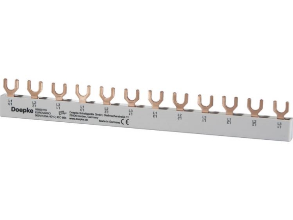 Doepke Sammelschiene 3Ph. Ev-Sg3.12.120 Gabelschuh 120A,12 Te Ev-Sg3.12.120 (09920119)