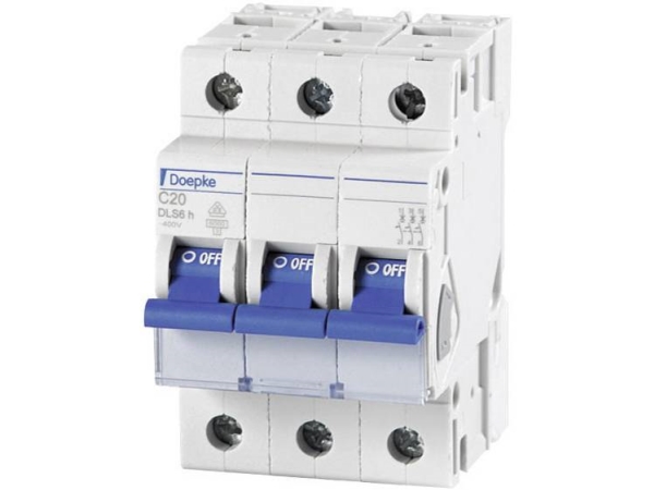 Doepke Ls-Schalter C25a Dls-6H-C25-3-6-Ka 6Ka 3-Polig 400V C-Charakteristik Dls-6H-C25-3-6-Ka (09914295)