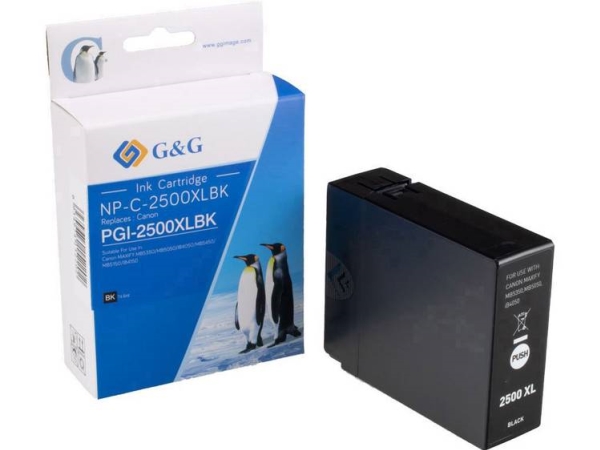 Tintenpatronen Compatible G&Ampg Np-C-2500Xlbk Ersetzt Canon Pgi-2500Xl Bk Schwarz