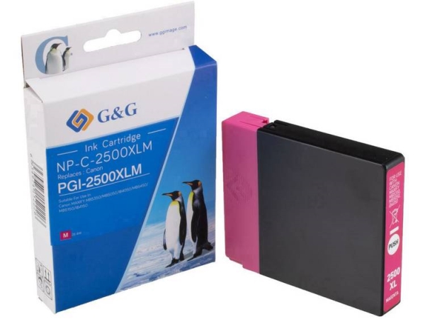 Tintenpatronen Compatible G&Ampg Np-C-2500Xlm Ersetzt Canon Pgi-2500Xl M Magenta