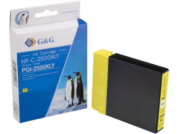 Tintenpatronen Compatible G&Ampg Np-C-2500Xly Ersetzt Canon Pgi-2500Xl Y Yellow