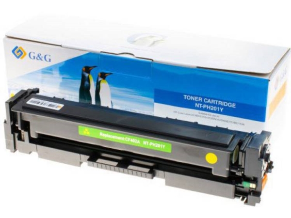G&Ampg Tonerkartusche Ersetzt Hp 201A, Cf402a Gelb 1400 Seiten Kompatible Tonerkartusche