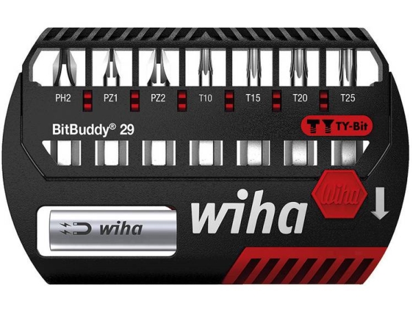Wiha 42138 Bit-Set 8-Teilig Phillips Spatenschneider, Pozidriv Spatenschneider, Torx Plus