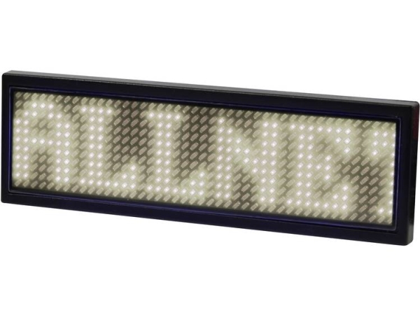 Allnet Namensschild Elektronisch Programmierbar Seriell - Farbe Weiss (Allntagwv2)